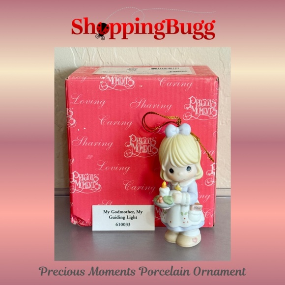 Precious Moments My Godmother, My Guiding Light Porcelain Ornament 610033 (1432) - Picture 1 of 12